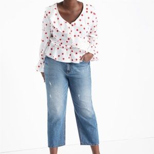 Eloquii Peplum Blouse Plus Size